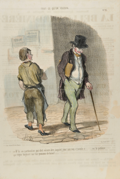 V’là un particulier qui doit encore être inquiet pour son nez c’t’année ci…. vu la pidémie qui règne toujours sur les pommes de terre!….. - Image 3