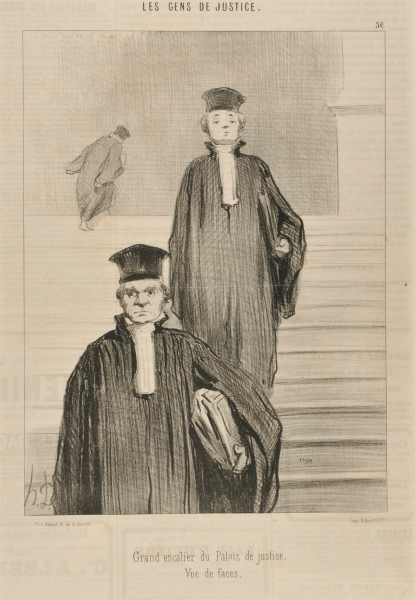 Grand escalier du Palais de justice, Vue de faces. - Image 4