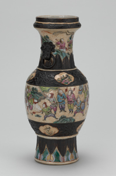 Vase Decorated with Scenes of Soldiers in Battle - Image 5