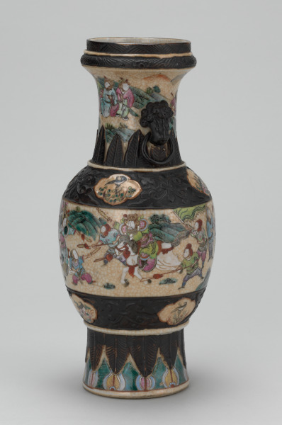 Vase Decorated with Scenes of Soldiers in Battle - Image 4