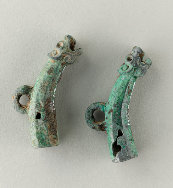 Two Dragon-Headed Fittings