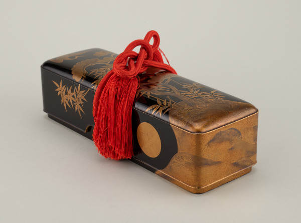 Letter Box Decorated with Longevity Symbols (bamboo, pine, crane and tortoise) - Image 3