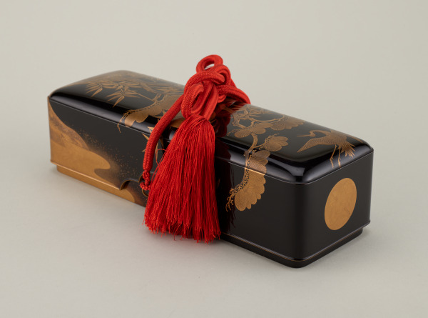 Letter Box Decorated with Longevity Symbols (bamboo, pine, crane and tortoise) - Image 2