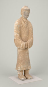 Figure of an Attendant with Hands Clasped below Waist