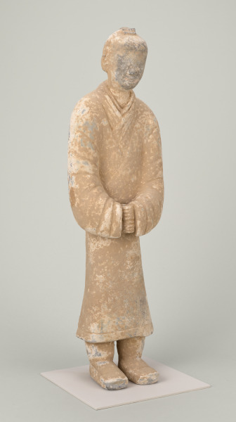 Figure of an Attendant with Hands Clasped below Waist