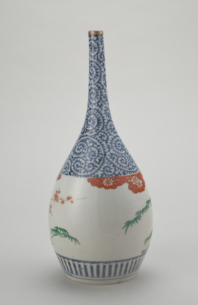 Sake Bottle Decorated with “The Three Friends of Winter” - Image 4