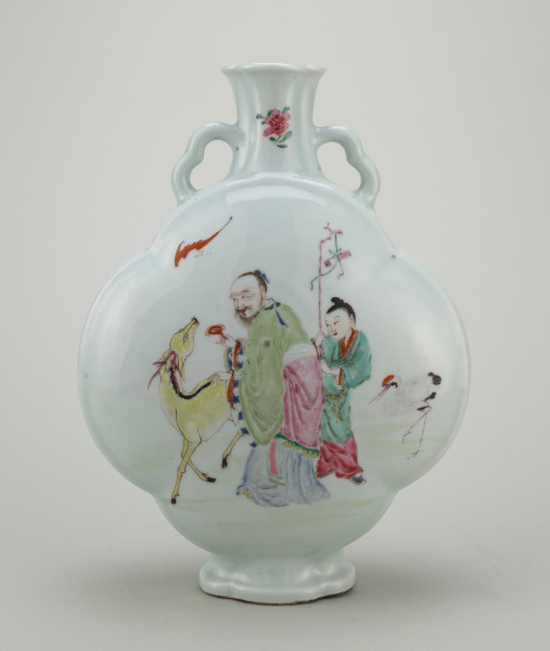 Pilgrim Vase Decorated with Immortals
