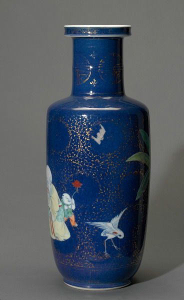 Vase Decorated with the Three Star Gods (Longevity, Happiness, Riches) - Image 3