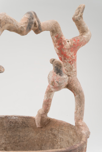 Tripod Vessel with Acrobats Balanced on Rim - Image 6