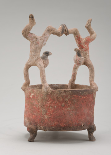Tripod Vessel with Acrobats Balanced on Rim - Image 5