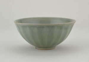 Bowl with Impressed Lotus Leaf Design