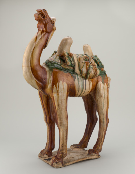 Figure of a Standing Camel with Saddle Blanket and Saddlebag - Image 2