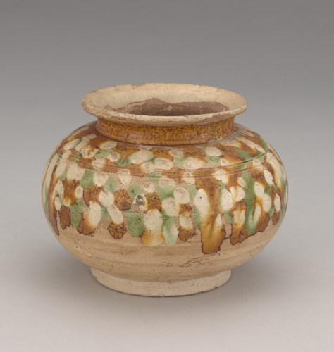 Small Jar with Dappled Glazes