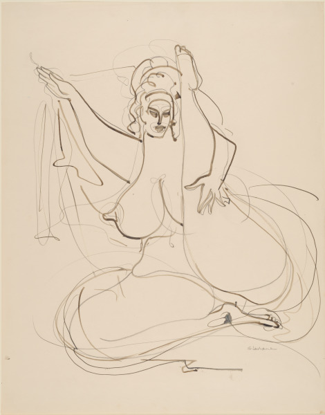 Seated Female Nude with Uplifted Leg - Image 4