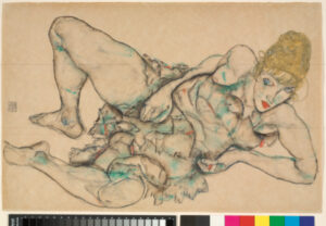 Reclining Woman with Blonde Hair