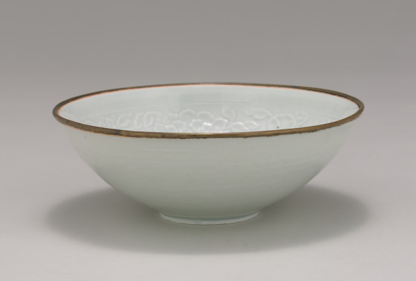 Qingbai Bowl with Molded Peony Design - Image 2