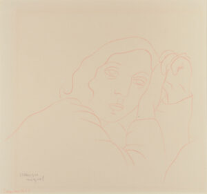 Woman’s Head with Clasped Hands