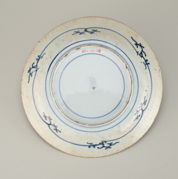 Dish Decorated with a Basket of Flowers - Image 2