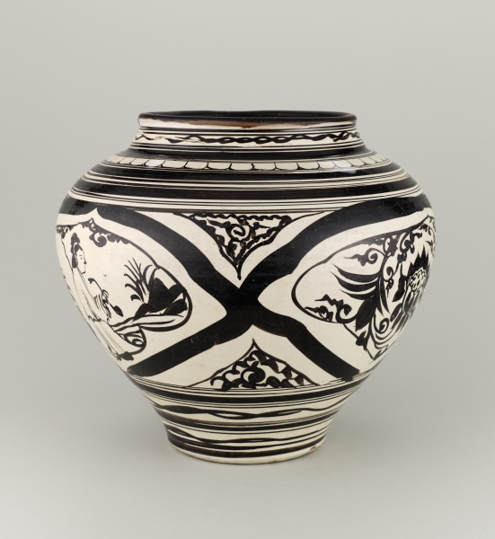 Cizhou Wine Jar with Buddhist, Daoist and Confucian Decoration - Image 3