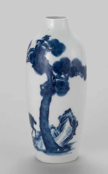 Vase Decorated with Deer-and-Pine-Tree Pattern - Image 4