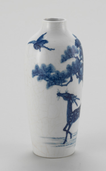 Vase Decorated with Deer-and-Pine-Tree Pattern - Image 3