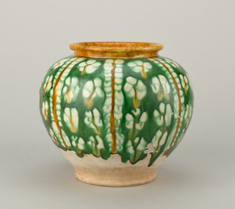 Jar Decorated with Resist Motif