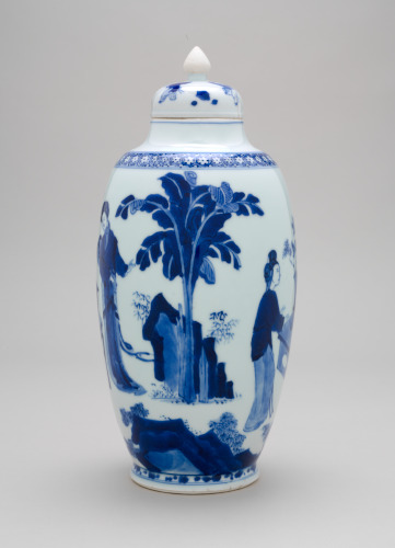 Covered Jar Decorated with Scenes of Women - Image 2