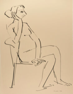 Seated Nude with Crossed Legs