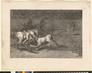 Plate 23 from the series “La Tauromaquia (The Bullfight)”