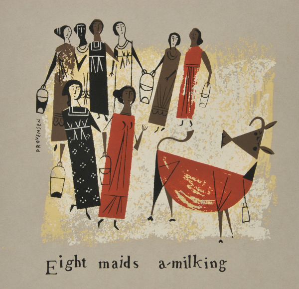 EIGHT MAIDS A-MILKING