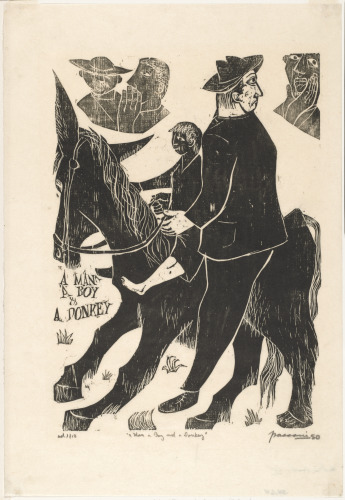 A Man a Boy and a Donkey