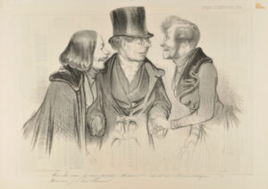 Mon cher ami, je vous présente Monsieur *** une de nos célébrités artistiques……. – Monsieur, j’ai bien l’honneur……………