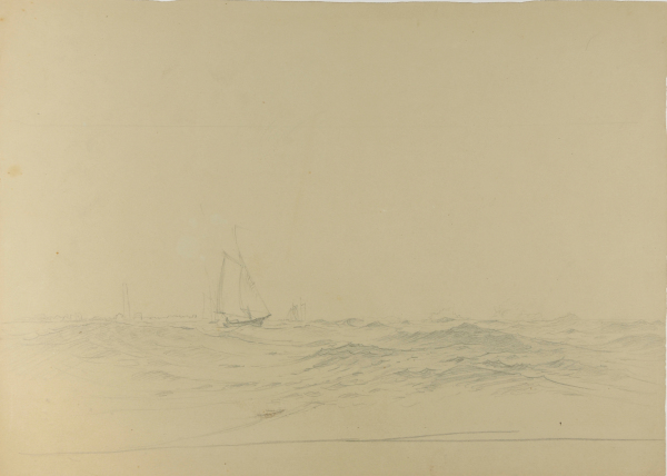 Seascape with Sailboats