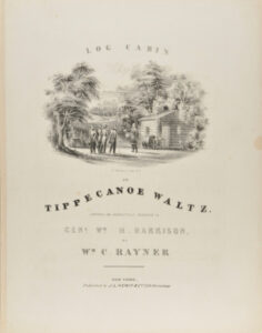 Song Sheet: Log Cabin or Tippecanoe Waltz