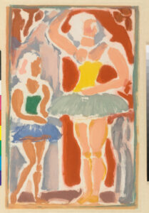 Two Ballerinas (Illustration for “Cirque de l’etoile filante”)