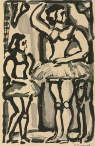 Two Ballerinas (Illustration for “Cirque de l’etoile filante”)