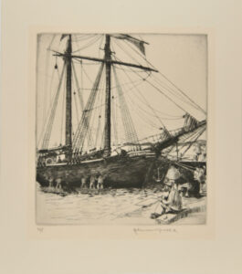 Caulking the Musette, Concarneau