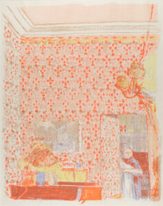 Interior with Rose Wallpaper I