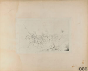 Albert Johnston Crossing the Desert to Join the Southern Army