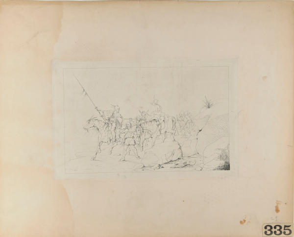 Albert Johnston Crossing the Desert to Join the Southern Army