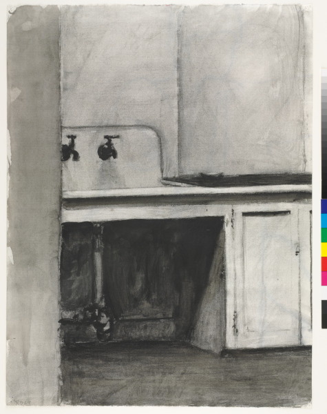 Sink (recto); Female Nude (verso) - Image 1