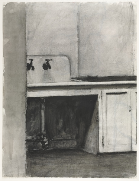 Sink (recto); Female Nude (verso) - Image 4