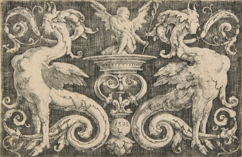 Panel of Ornament with Sphinxes