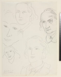 Study for “Le Tombeau de Charles Baudelaire”