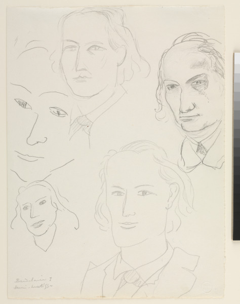 STUDY FOR "THE TOMB OF CHARLES BAUDELAIRE"