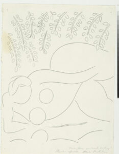 Study for “Hérodiade” (refused etching)