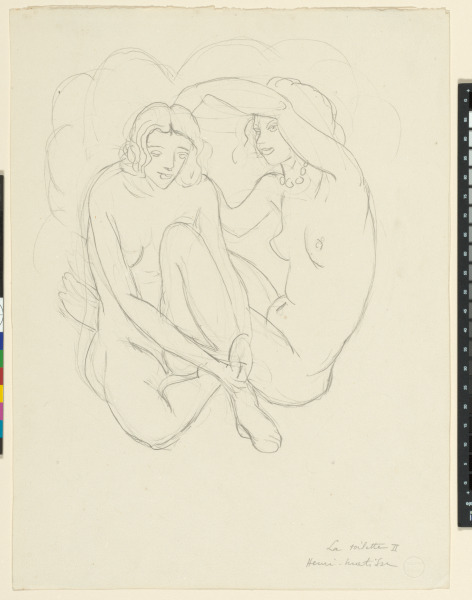 STUDY FOR "ARRANGING THE HAIR OF HERODIAS"