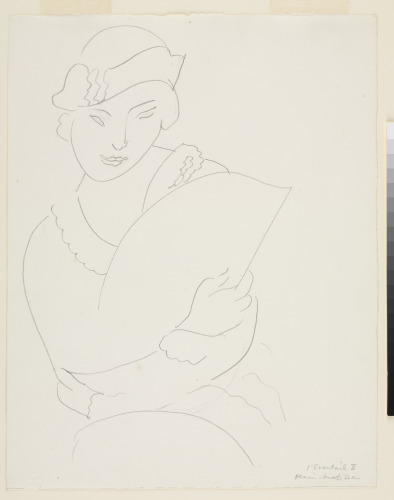 STUDY FOR "FAN BELONGING TO MADAME MALLARMÉ"