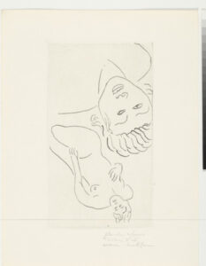 Studies for “Tristesse d’été” (refused etching)