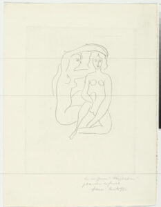 Study for “Arranging the Hair of Herodias” (refused etching)